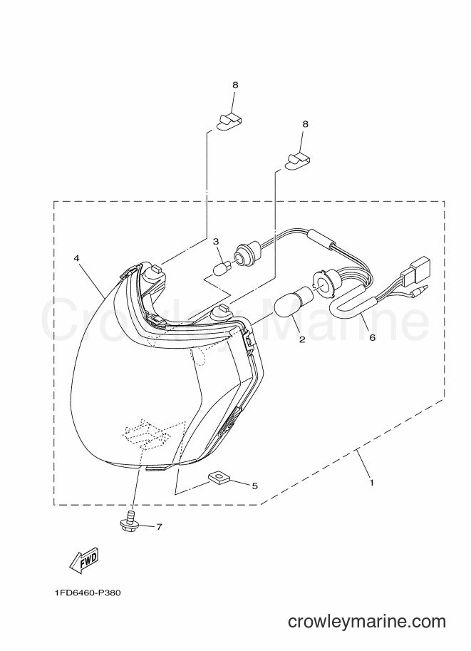 Yamaha Motors T115FLSE (1FDD) [010] - HEADLIGHT
