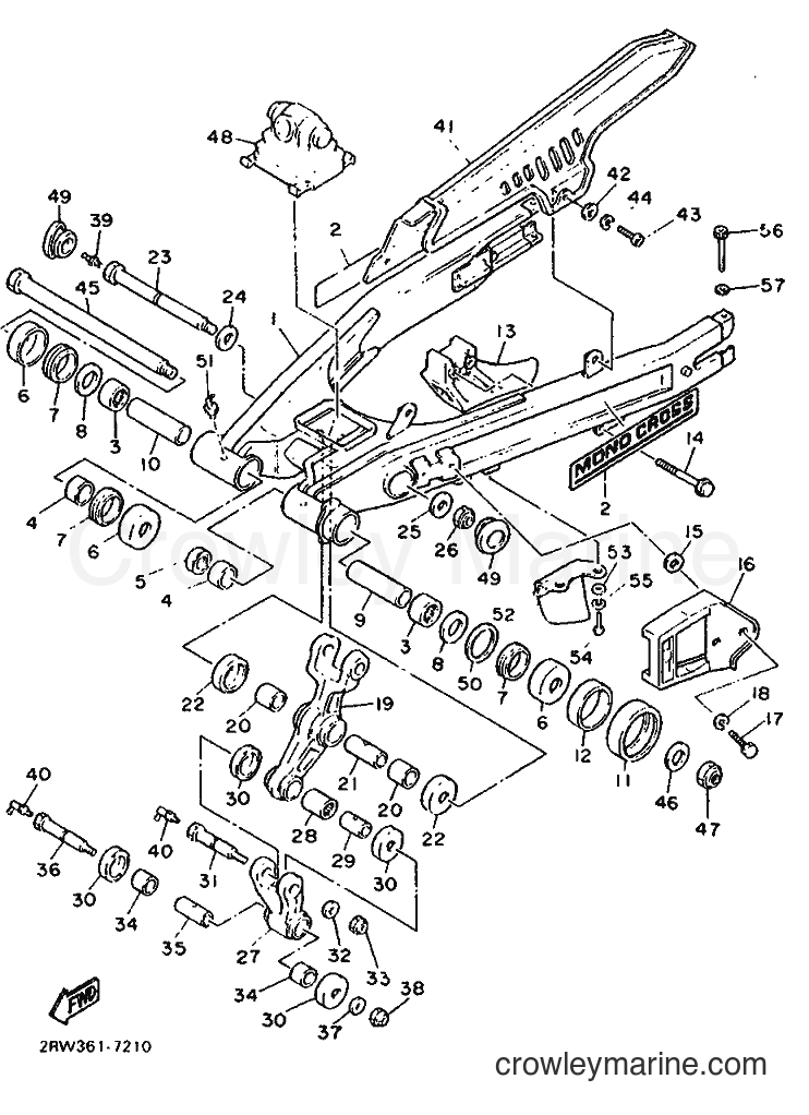 Yamaha Motors XT600Z (2RW) [999] - REAR ARM