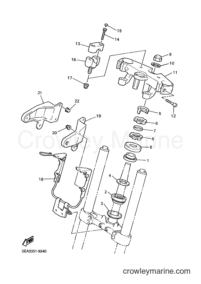 1999 Street Bike XJR1300 - XJR1300 (5EA3) [080] - STEERING