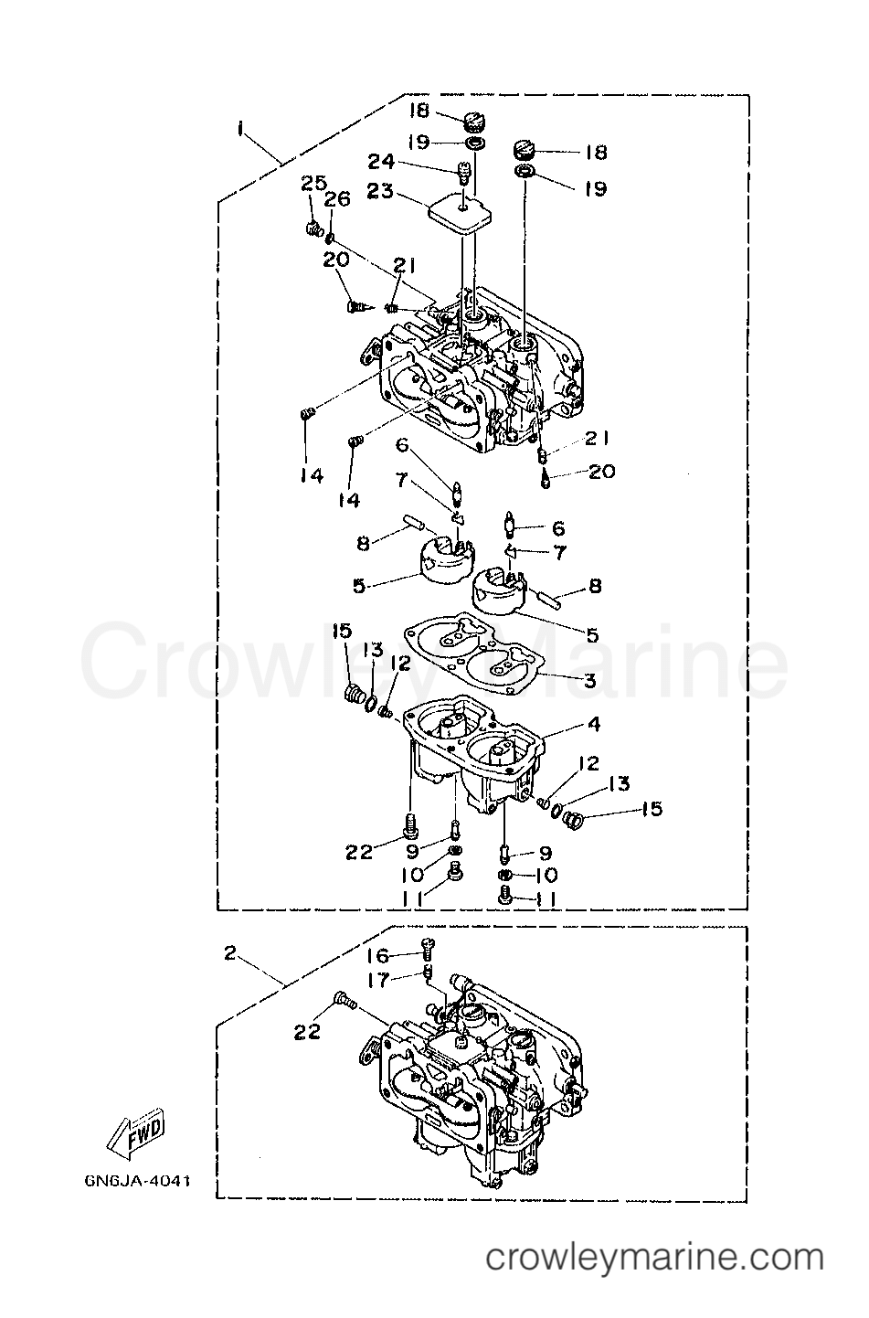Yamaha Motors B115TLRX - CARBURETOR