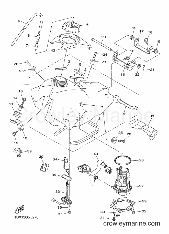 2014 Dirt Bike WR450F - WR450F (1DXA) [010] - FUEL TANK