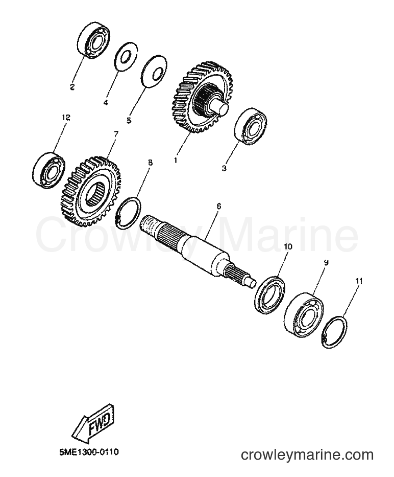 2000 Scooter YQ100 - YQ100 (5ME1) [060] - TRANSMISSION