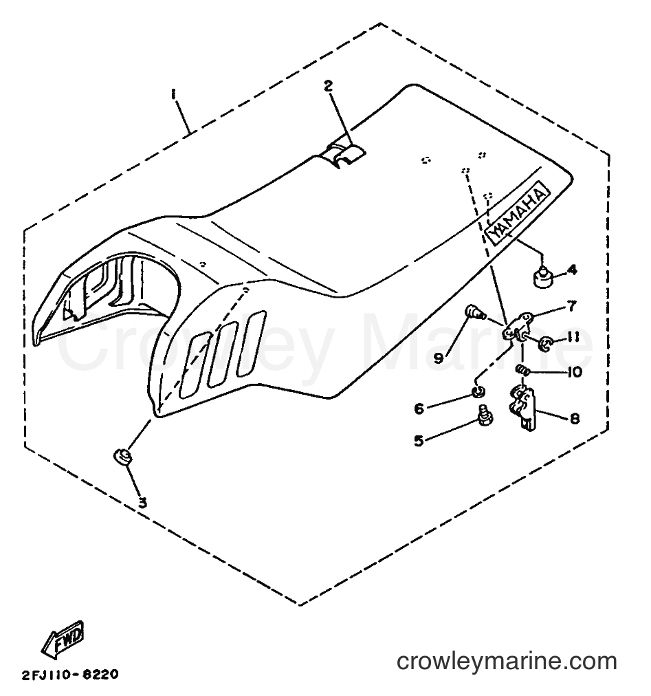 1988 ATV YFM80U - YFM80U (2FJ0) [045] - SEAT