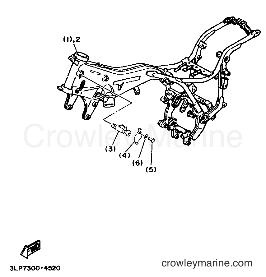 1994 Cruiser XV1100 - XV1100 (3EF5) [999] - ALTERNATE (CHASSIS 1) FOR CHE,AUT