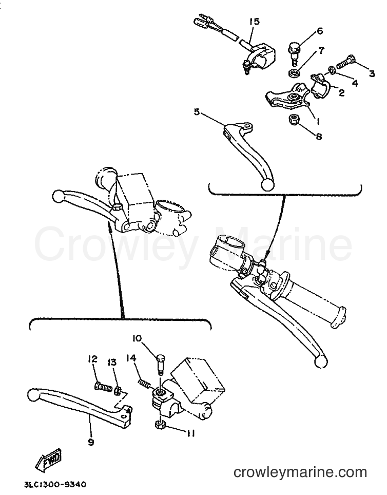 1989 Street Bike TZ250 - TZ250 (3LC1) [999] - HANDLE SWITCH & LEVER