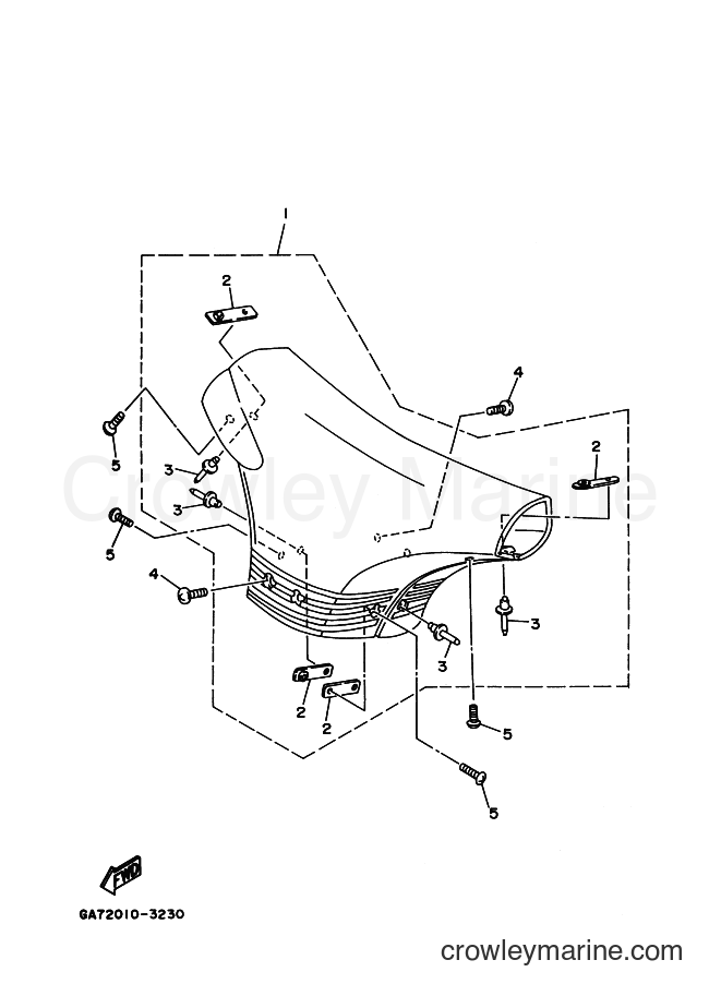 Yamaha Motors WB700 (GA7D) [99A] - STEERING 2