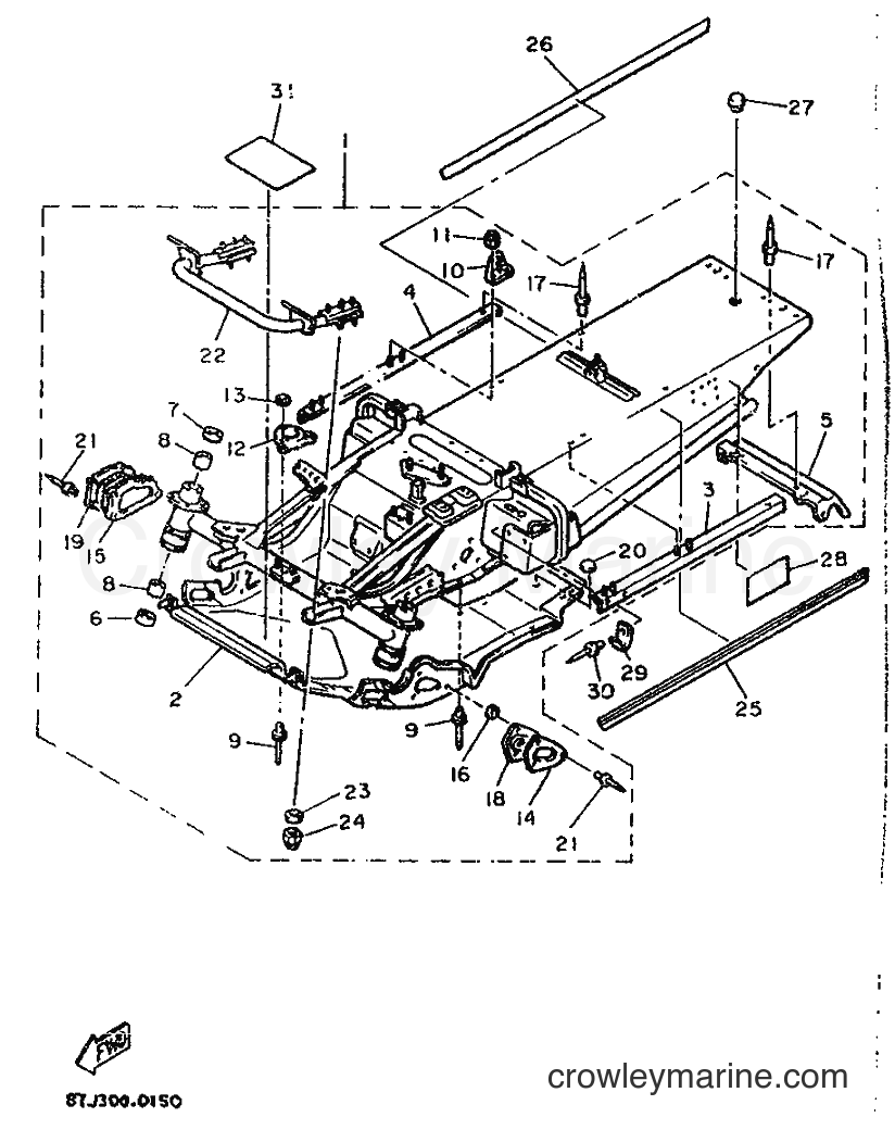 1990 Snowmobile PZ480EP - PZ480EP (87J1) [999] - FRAME