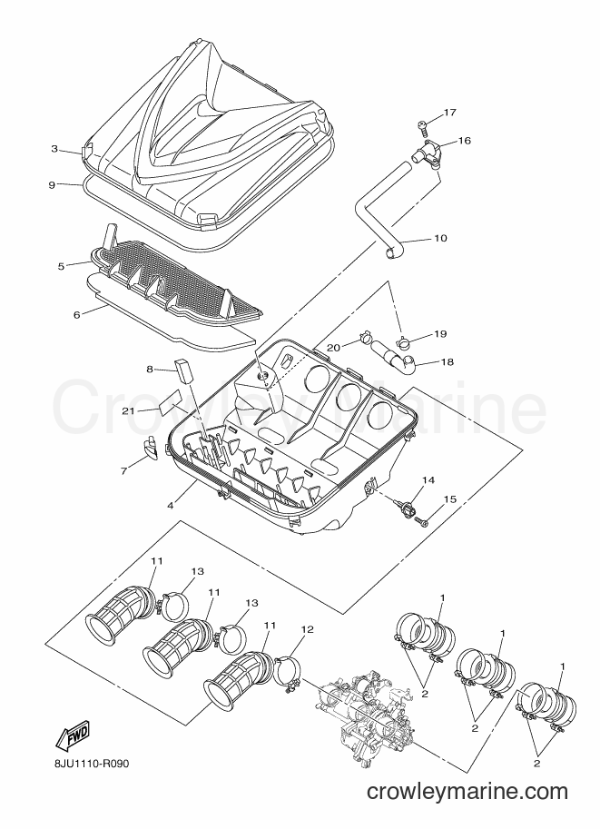 Yamaha Motors RS10ST2 (8LD1) [020] - INTAKE