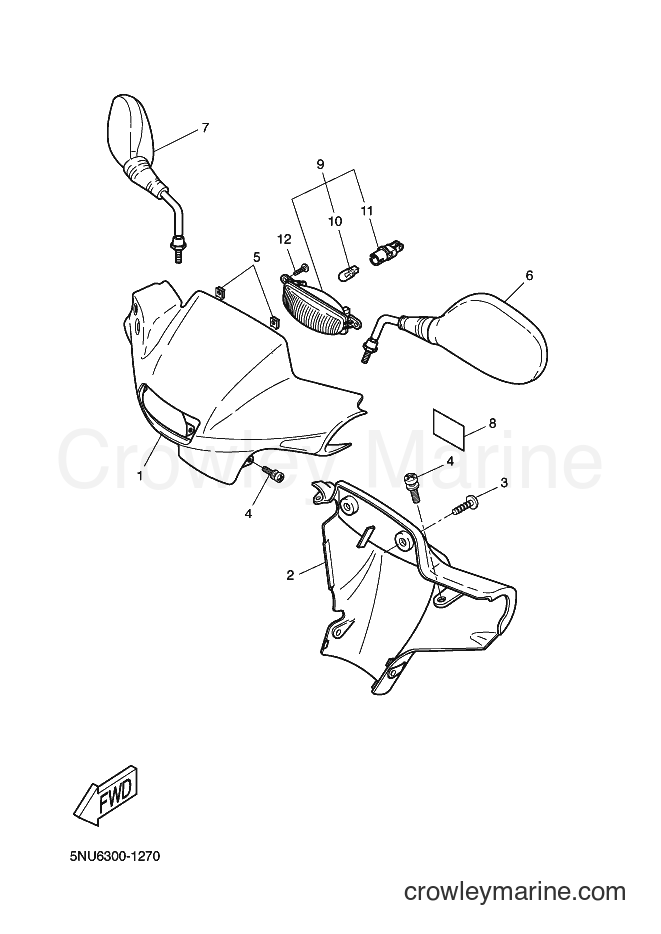 2003 Scooter CW50RS - CW50RS (1B01) [020] - COWLING 1
