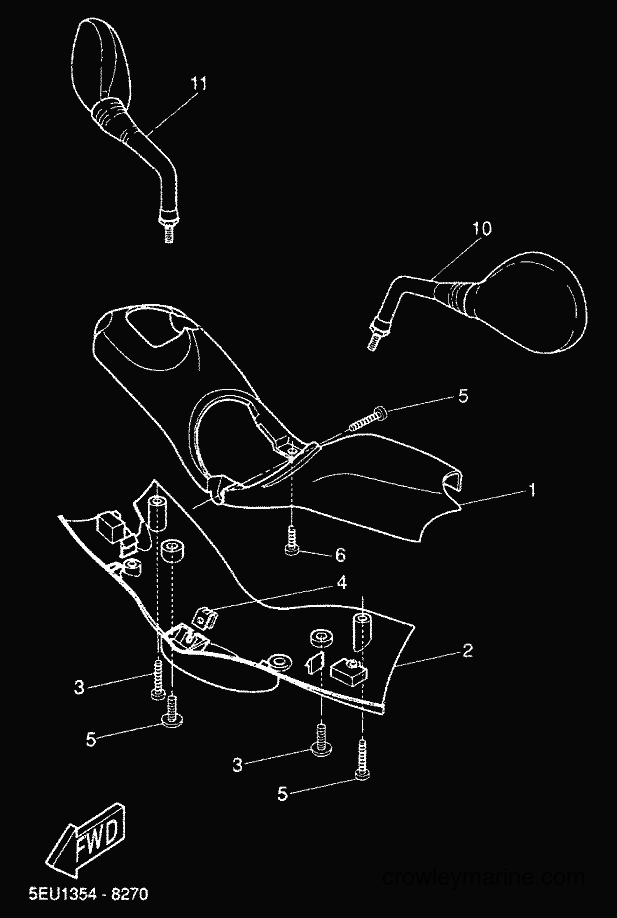 2000 Scooter YH50 - YH50 (5JB4) [030] - COWLING 1