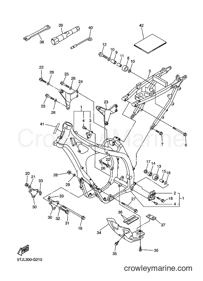 2008 Dirt Bike WR450F - WR450F (5TJL) [010] - FRAME