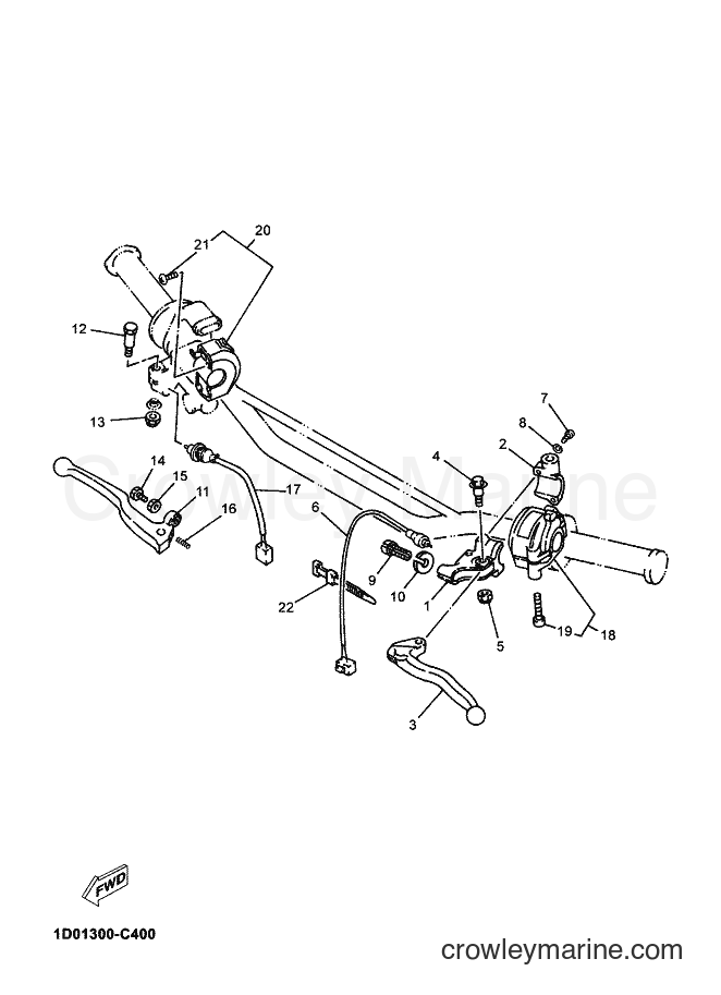 2006 Dirt Bike DT125X - DT125X (2C82) [060] - HANDLE SWITCH & LEVER