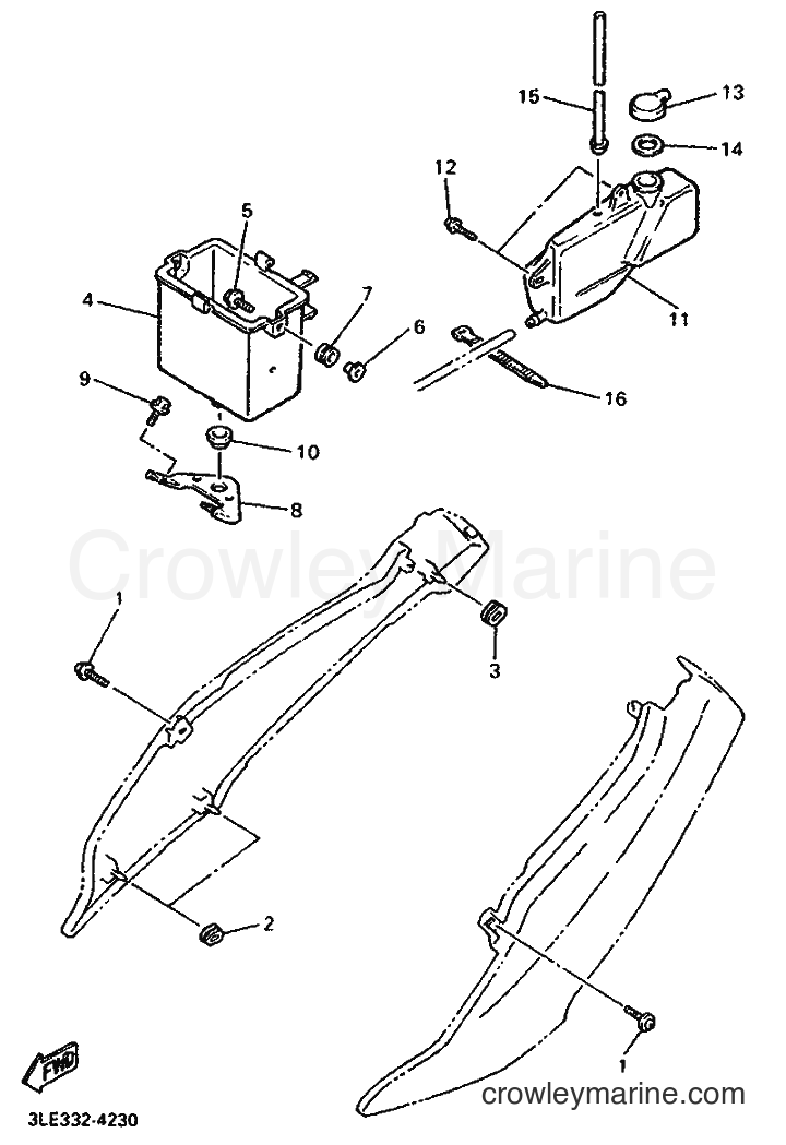 Yamaha Motors FZR1000 (3GME) [999] - SIDE COVER
