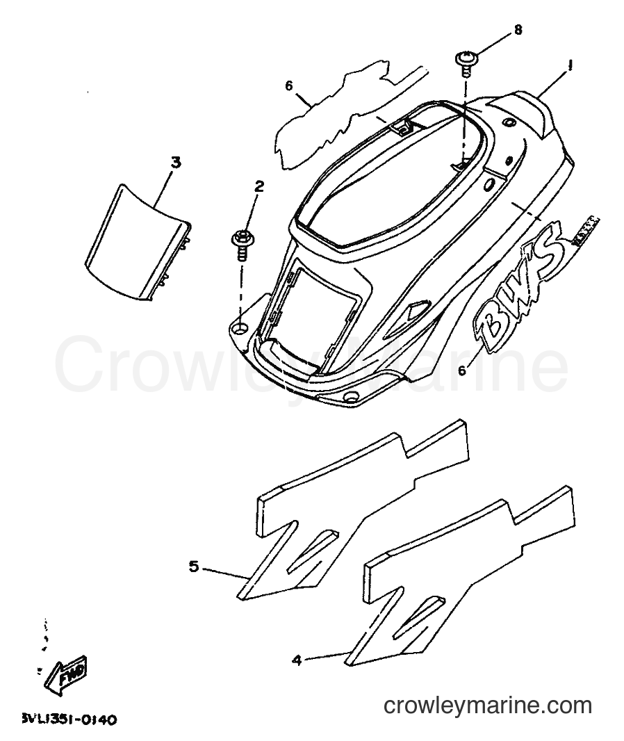 1992 Scooter CW50 - CW50 (3WV2) [999] - CRANKCASE