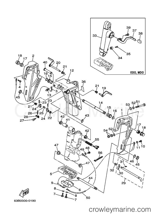 Yamaha Motors 50H (62X) [020] - BRACKET 1