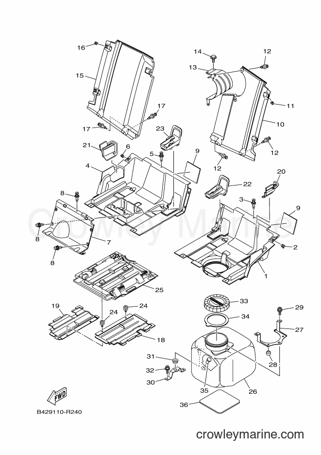 2016 ATV YXM700ES - YXM700ES (B42A) [010] - SIDE COVER 2