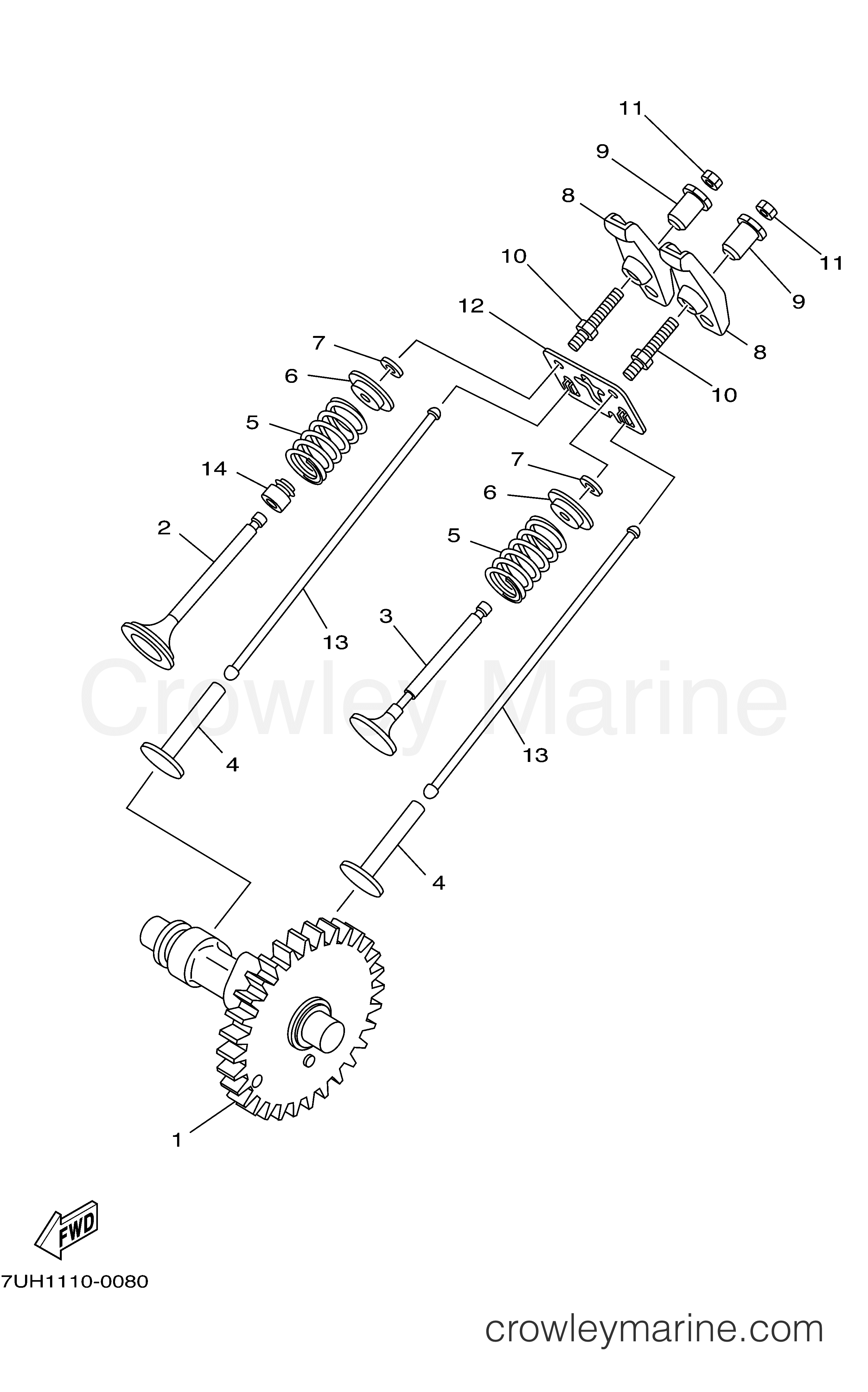 Yamaha Motors EF4000DECA - CAMSHAFT VALVE