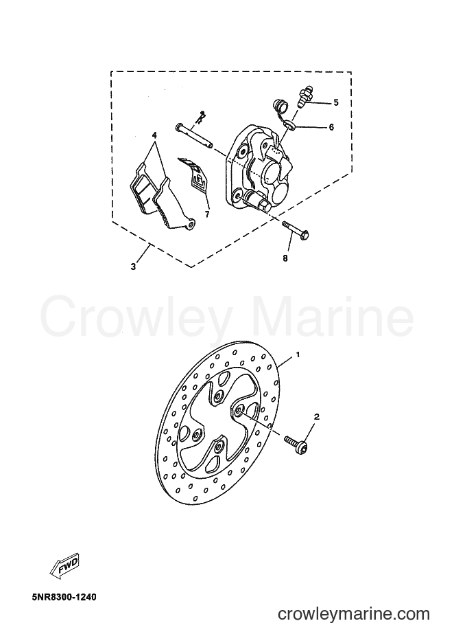 Yamaha Motors YP150E (5NS6) [010] - FRONT BRAKE