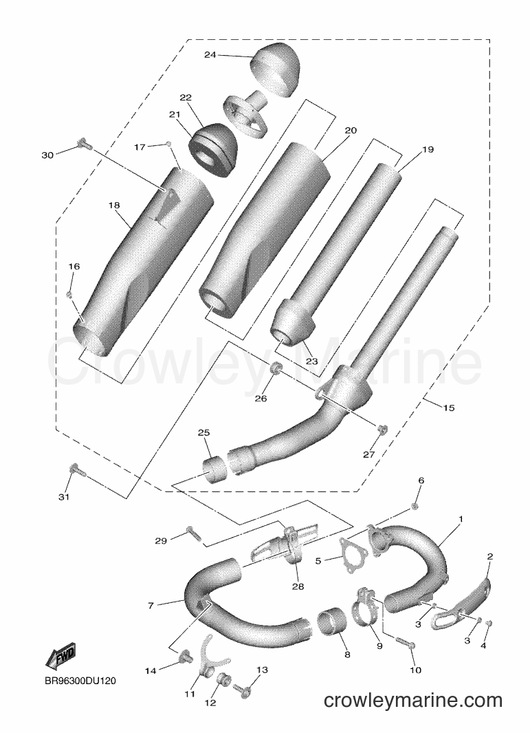 2019 Dirt Bike YZ450F - YZ450F (BR96) [010] - EXHAUST