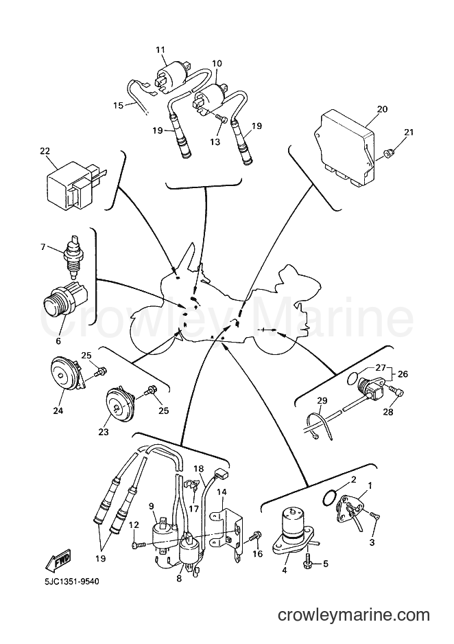 Yamaha Motors XVZ13TF (5JC2) [010] - ELECTRICAL 2