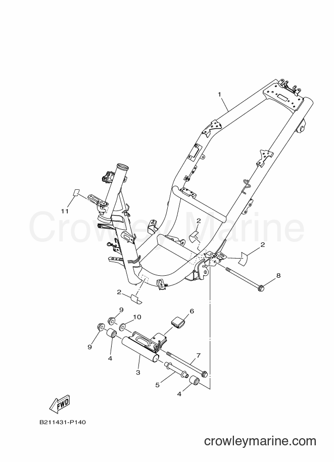 2015 Street Bike LNR125 - LNR125 (B211) [010] - FRAME