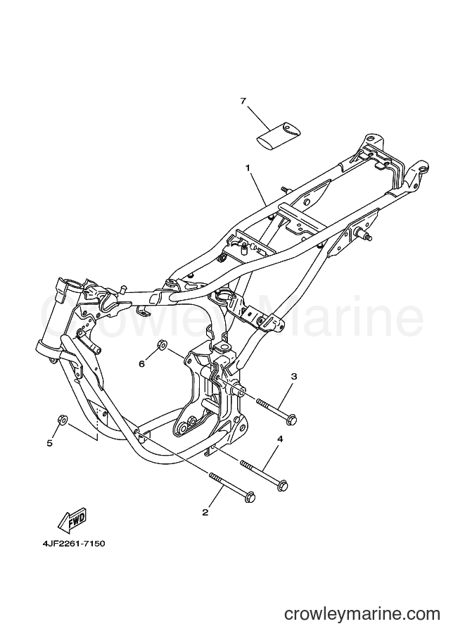 1999 Street Bike RX115 - RX115 (5FS3) [010] - FRAME