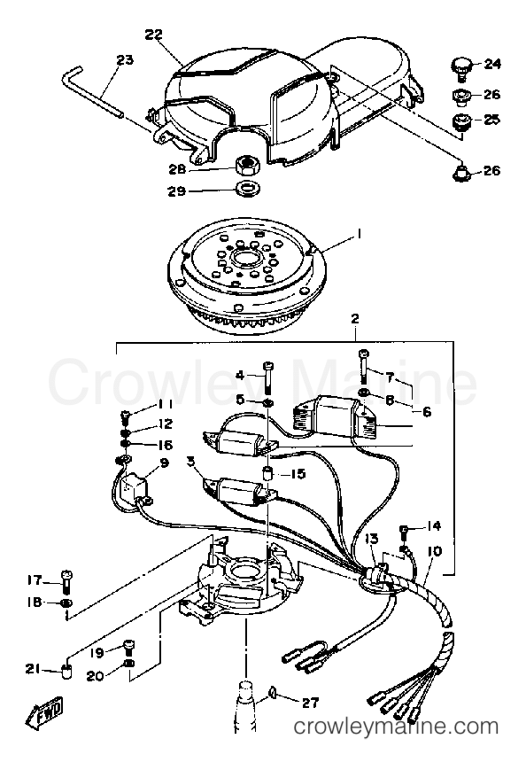 Yamaha Motors FT9.9EXF - CDI MAGNETO