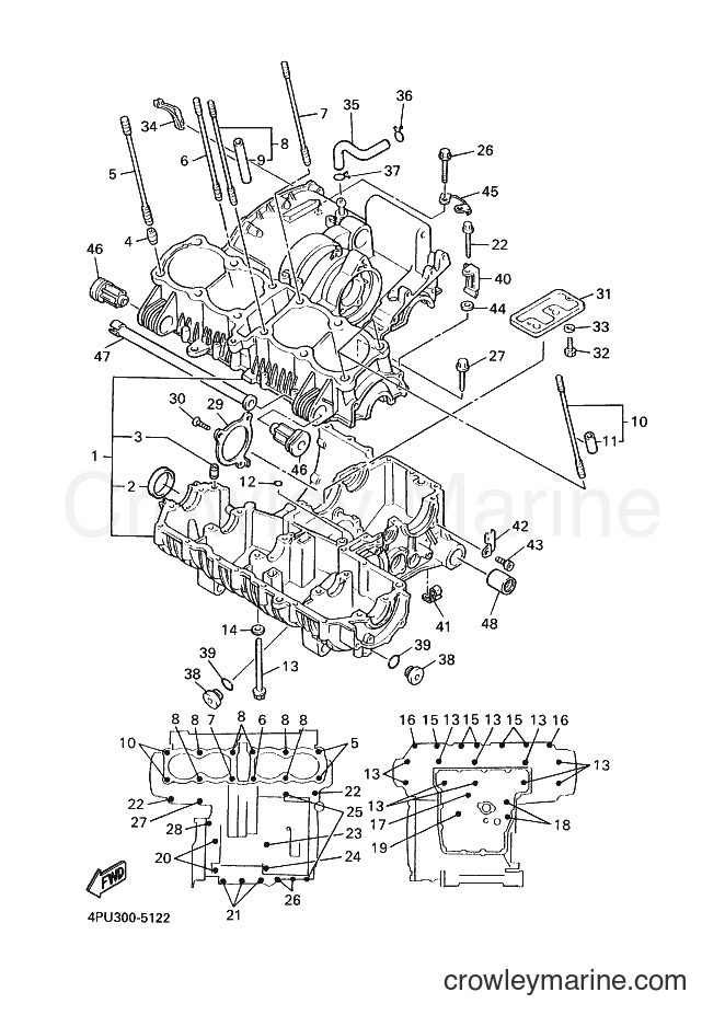 1998 Street Bike XJR1200SP - XJR1200SP (4PUB) [060] - CRANKCASE