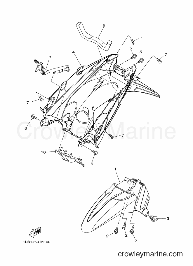 2013 Scooter AL125FC - AL125FC (1LB1) [010] - FENDER