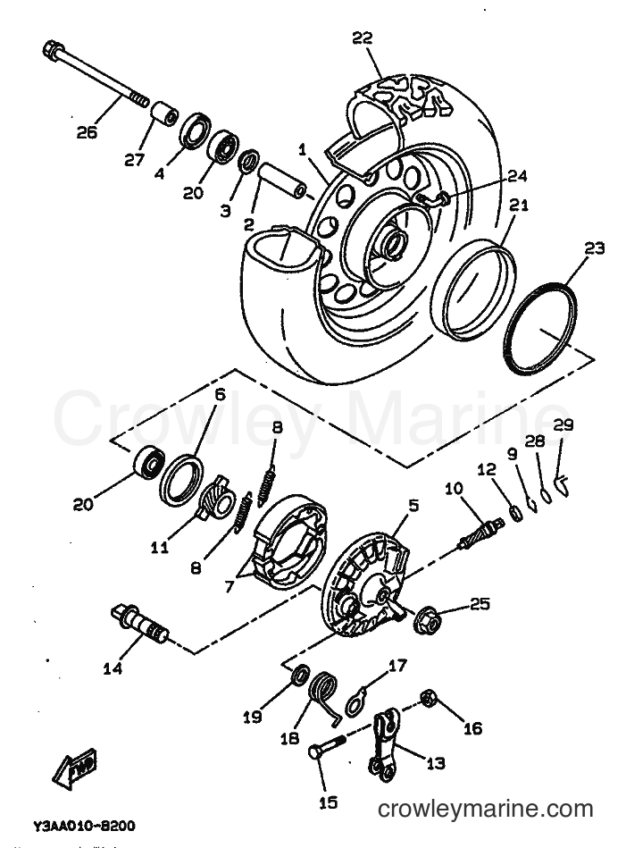 1992 Scooter CW65 - CW65 (4GP1) [999] - FRONT WHEEL