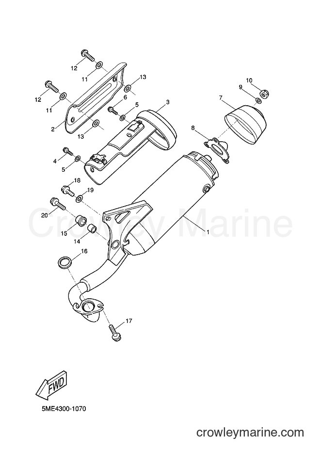 2002 Scooter YQ100 - YQ100 (5ME6) [060] - EXHAUST