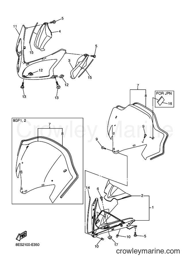 Yamaha Motors RS10 (8ES2) [020] - WINDSHIELD