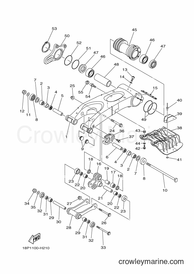2013 ATV YFZ450R - YFZ450R (18PV) [010] - REAR ARM