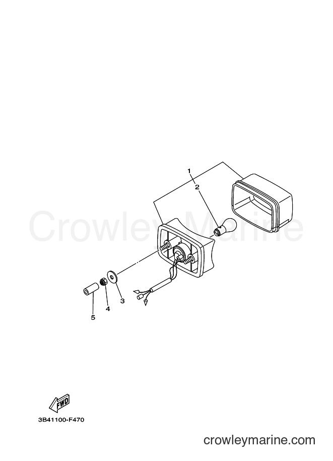 Yamaha Motors YFM700FWBD (2SMF) [010] - TAILLIGHT