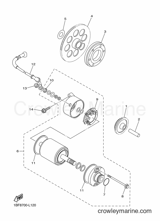 Yamaha Motors XVS650A (1BFE) [010] - STARTER CLUTCH