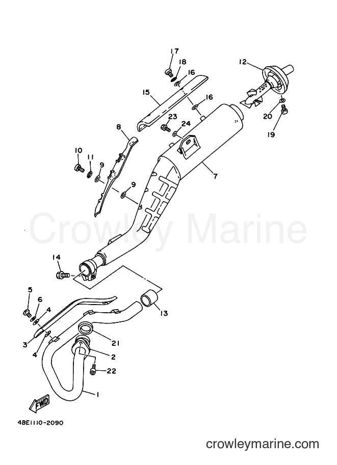 2000 Dirt Bike XT225 - XT225 (4BEU) [010] - EXHAUST