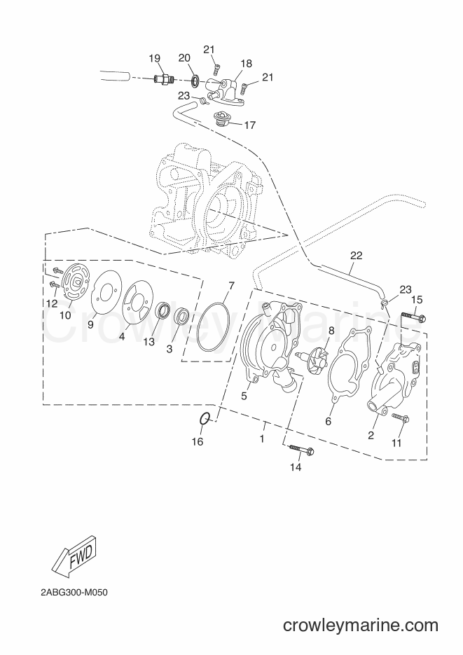 2013 Scooter YP125R - YP125R (2ABG) [030] - WATER PUMP
