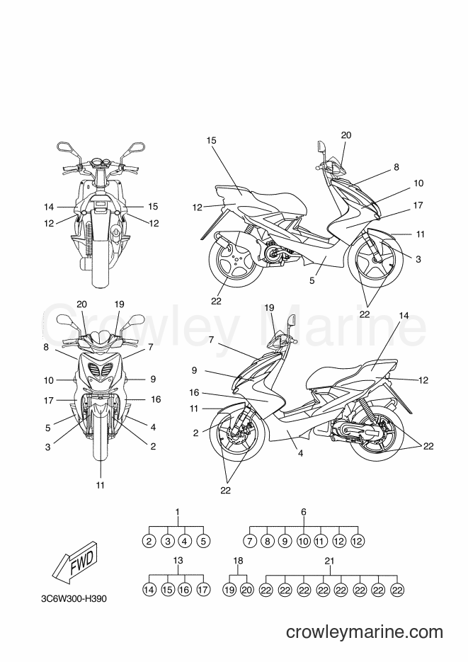 2009 Scooter YQ50L - YQ50L (3C6W) [090] - GRAPHIC & EMBLEM