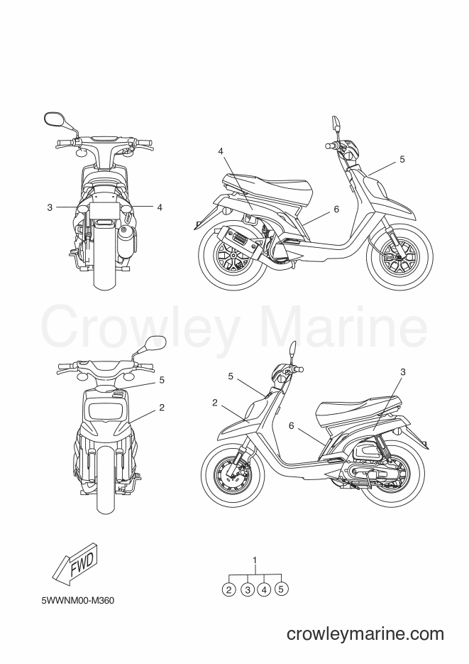 2014 Scooter CW50 - CW50 (5WWR) [010] - GRAPHIC & EMBLEM