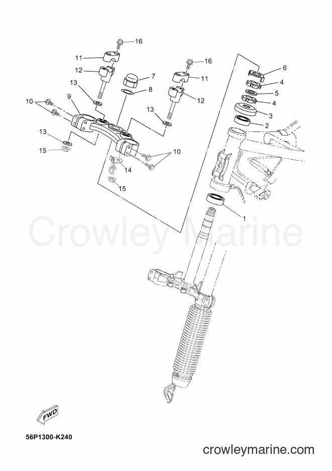 2011 Dirt Bike XT660ZA - XT660ZA (56P1) [030] - STEERING