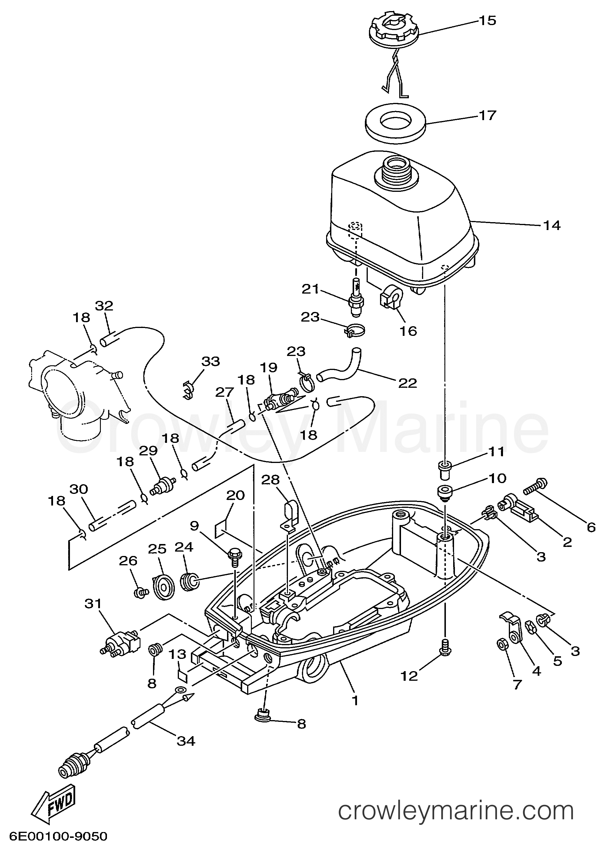 Yamaha Motors 4MSHX - BOTTOM COWLING