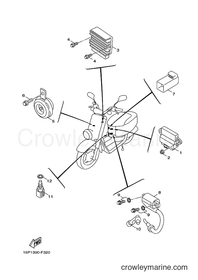 Yamaha Motors XF50 (15P2) [010] - ELECTRICAL 1