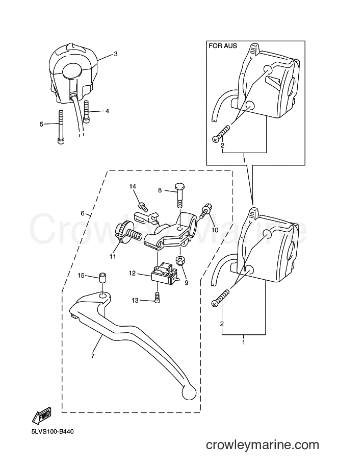 2004 Street Bike FZS1000 - FZS1000 (5LVY) [010] - HANDLE SWITCH & LEVER