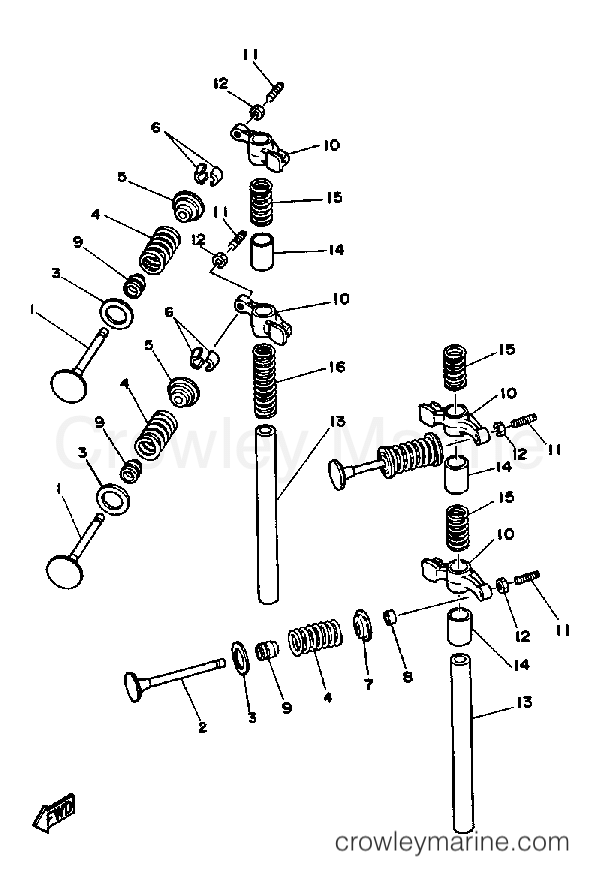 Yamaha Motors FT9.9XF - VALVE