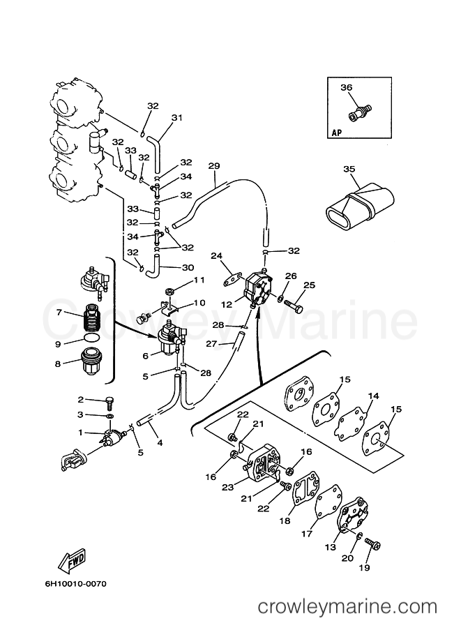 Yamaha Motors 80A (6H0) [010] - FUEL