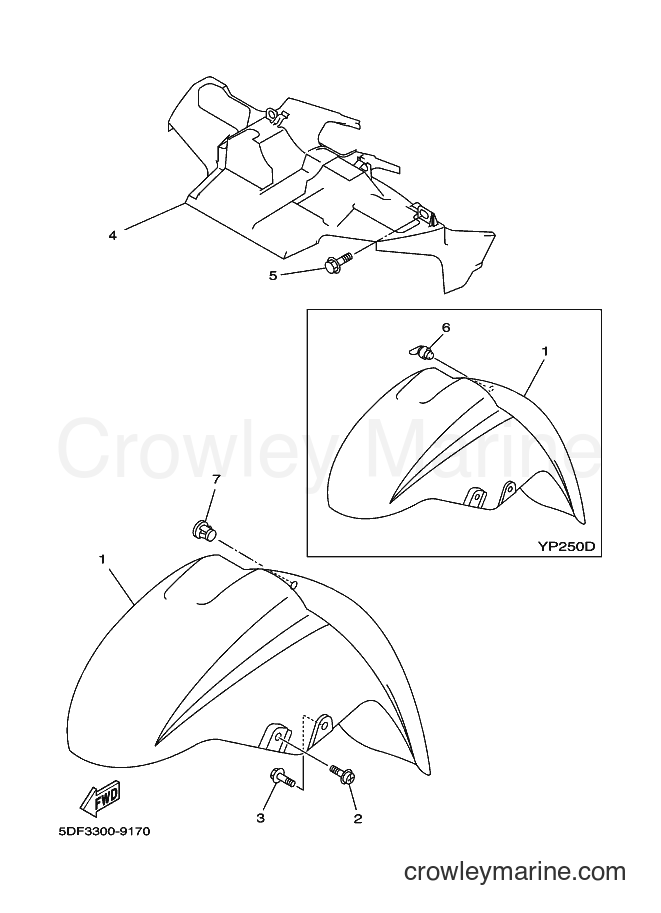 Yamaha Motors YP250A (5DF3) [010] - FENDER