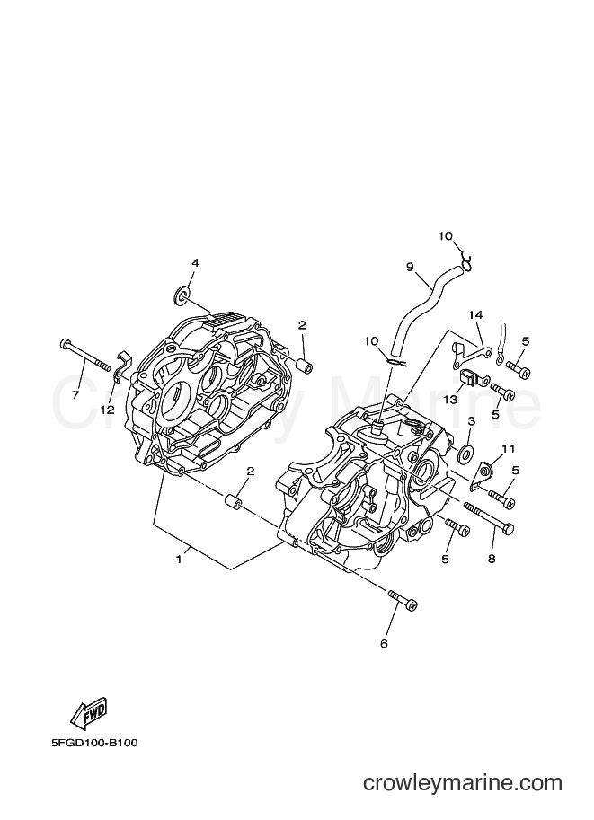 2003 Dirt Bike TT-R225 - TT-R225 (5FGF) [010] - CRANKCASE