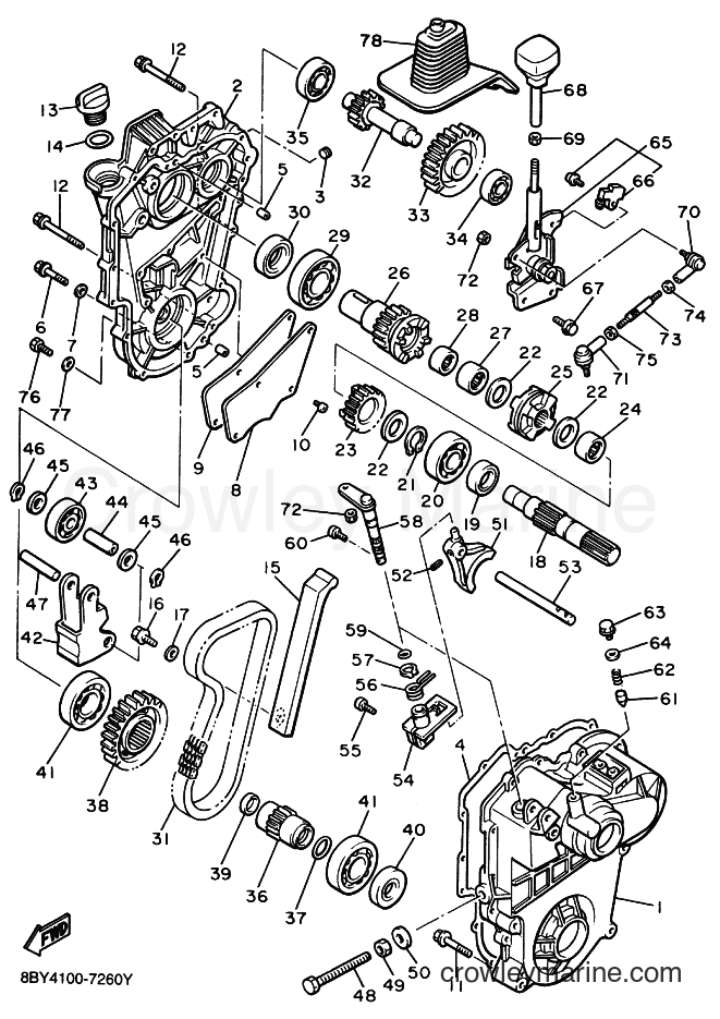 1997 Snowmobile ET410TR - ET410TR (8BY4) [030] - TRACK DRIVE 2