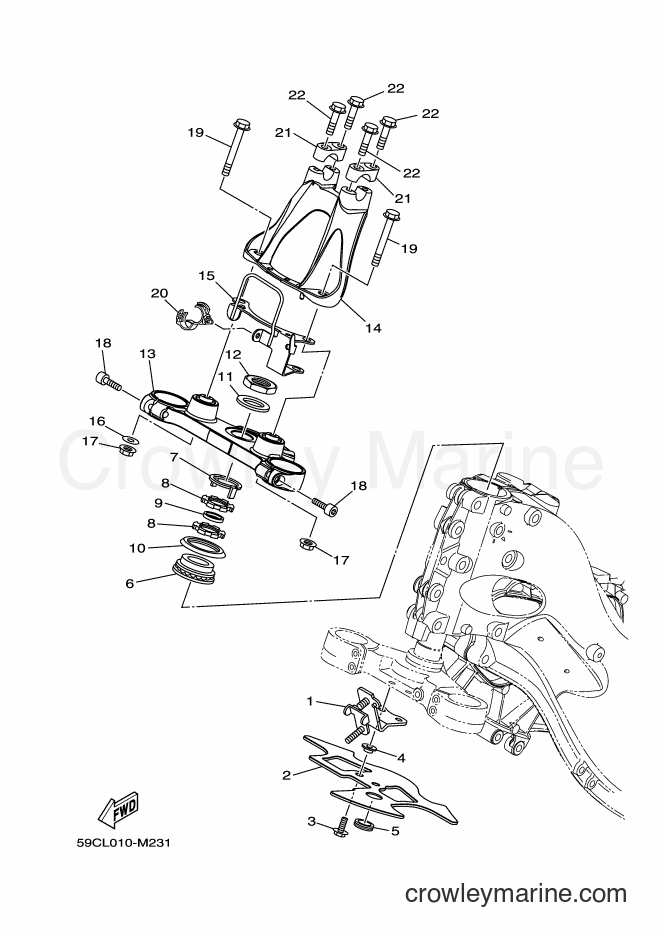 Yamaha Motors XP500A (59CX) [010] - STEERING