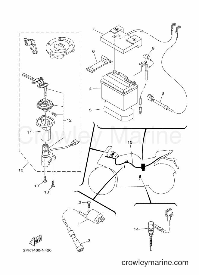 2015 Sport Bike YZF-R15 - YZF-R15 (2PK3) [010] - ELECTRICAL 1